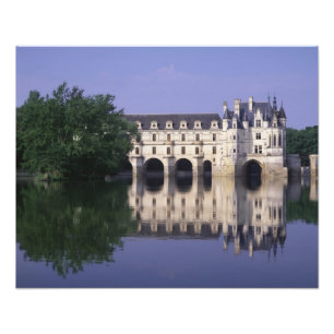 Kasteel van Chenonceau, Loire-vallei, Foto Afdruk