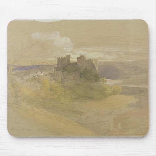 Kasteel van Conway (grafiet, m/c en gouache op pap Muismat (Voorkant)