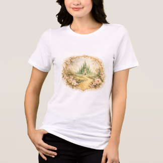 Kasteel van de antieke smaragd Tri-Blend shirt