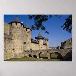 Kasteel van de Graven, Carcassonne, Aude, Languedo Poster