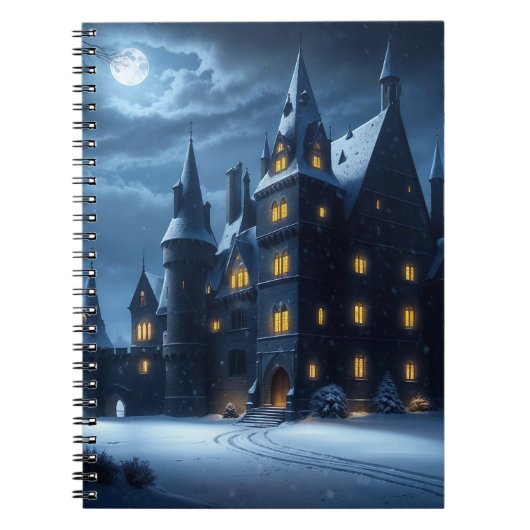 Kasteel van de Hollow Cold Night Notitieboek (Voorkant)