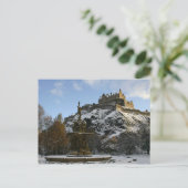 Kasteel van Edinburgh in de winter Briefkaart (Staand voorkant)