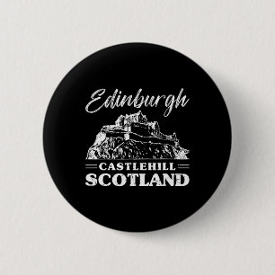 Kasteel van Edinburgh Schotland Schots Europa Vaka Ronde Button 5,7 Cm