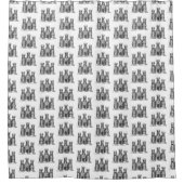  kasteel van Heraldic Emblem - wapenstilstand Douchegordijn (Voorkant)