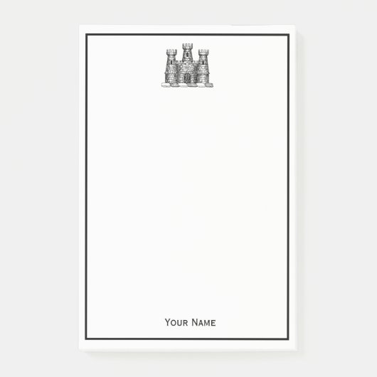  kasteel van Heraldic Emblem - wapenstilstand Post-it® Notes (Voorkant)