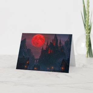 Kasteel van het Bloed van de Vampire Feestdagen Kaart