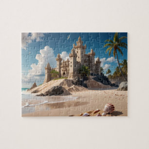 Kasteel van het strand van mogelijkheden legpuzzel