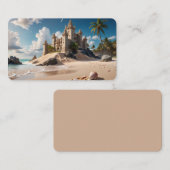 Kasteel van het strand van mogelijkheden visitekaartje (Voorkant / Achterkant)