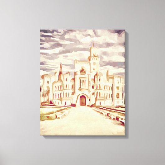 kasteel van Hluboká Canvas Afdruk (Voorkant)