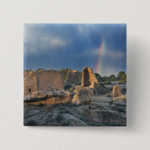 Kasteel van Hovenweep, Nationaal Monument Hovenwee Vierkante Button 5,1 Cm