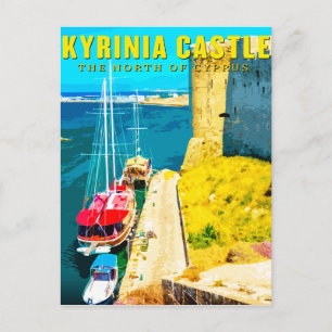 kasteel van kyrenia - Het noorden van cyprus Feestdagenkaart