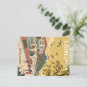 Kasteel van Ljubljana Briefkaart (Staand voorkant)