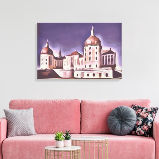 kasteel van Moritz Canvas Afdruk (Insitu (Woonkamer))