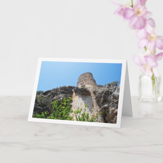 Kasteel van Oud Domeño in Valencia, Spanje Kaart (Orchidee)