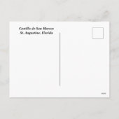 Kasteel van San Marco St. Augustine, Florida Feestdagenkaart (Achterkant)