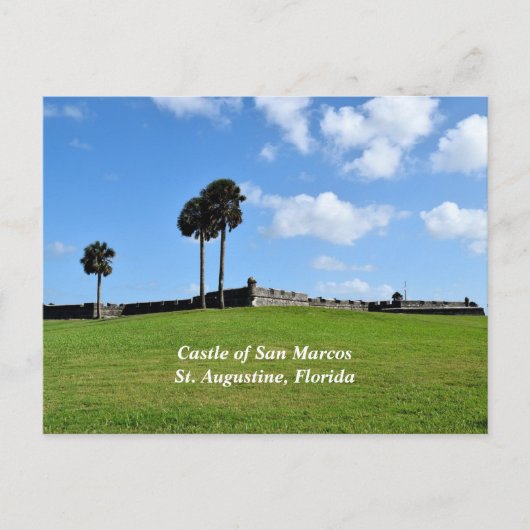 Kasteel van San Marco St. Augustine, Florida Feestdagenkaart (Voorkant)