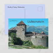 Kasteel van Vaduz in Liechtenstein Briefkaart (Voorkant / Achterkant)