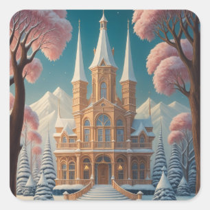 Kasteel van Whispering Dreams Vierkante Sticker