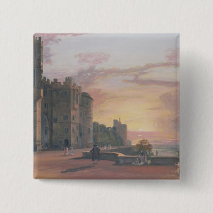 Kasteel van Windsor: North Terrace kijkt naar het Vierkante Button 5,1 Cm