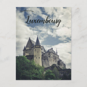 Kasteel Vianden in Vianden Luxemburg Briefkaart