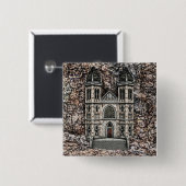 Kasteel Vierkante Button 5,1 Cm (Voorkant /achterkant)