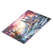 Kasteellandschap Concept Abstract kleurrijk landsc Notitieblok (Schuin)