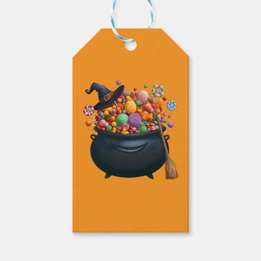 Kastel van giechelen en gummies cadeaulabel (Voorkant)