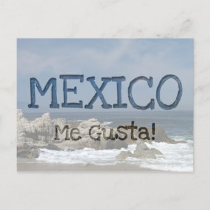 Kasten in de zand; Mexico Souvenir Briefkaart