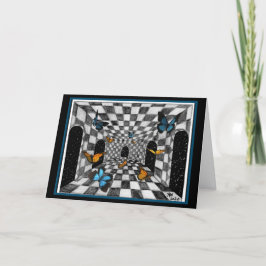 Kasten van de vlinder — Papier en Wenskaart Feestdagen Kaart