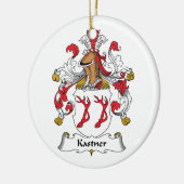 Kastner Family Crest Keramisch Ornament (Links)