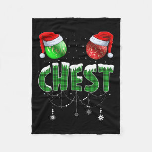 Kastnoten voor kerstfeestjes 2 fleece deken