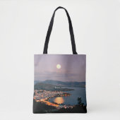 Kastoria, Griekenland (opschrift, Moonlight Night Draagtas (Voorkant)