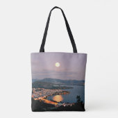 Kastoria, Griekenland (opschrift, Moonlight Night Draagtas (Achterkant)