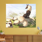 Kastraal Draggo Sheep Guardians - Stretched Canvas Afdruk (Insitu (Woonkamer))