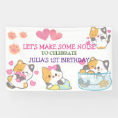 kat 1 kindmeisje verjaardag Banner (Horizontaal)
