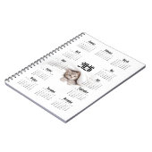 Kat 2026 Kalender Notitieboek (Linkerzijde)