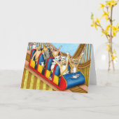 Kat 385 grappig Wenskaart Kaart (Gele Bloem)