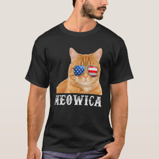 Kat 4 juli Kitten Merica Verenigde Staten Amerikaa T-shirt