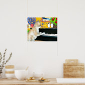 Kat 506 met piano poster (Keuken)