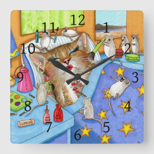 Kat 508 vierkante klok (Voorkant)