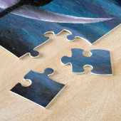 Kat 581 zwarte katten op maan legpuzzel (Zijkant)