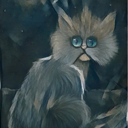 Kat 5 - Koude nacht Fotoplaat