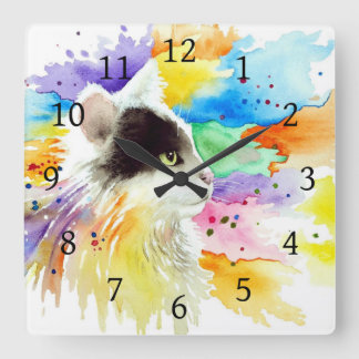 Kat 605 vierkante klok