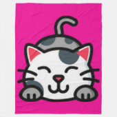 Kat 60x80 fleece deken (Voorkant)
