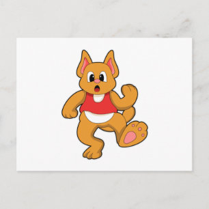 Kat aan het Rennen Briefkaart