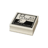 kat aangepaste boek ex libris 	rubberstempel (Stempel)