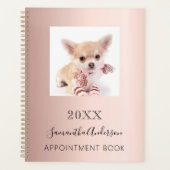 Kat aangepaste foto roos goud planner (Voorkant)