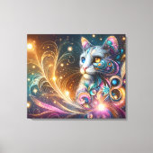 Kat Abstract Canvas Afdruk (Voorkant)