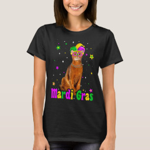 Kat Abyssiniaal Masker Mardi Gras Carnivaledieren T-shirt