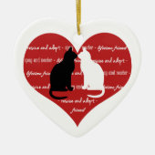 Kat adoptie, ornament van het reddingshart (Voorkant)